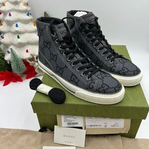 Gucci men’s 1977 tennis high top sneakers size 10.5 made in Italy